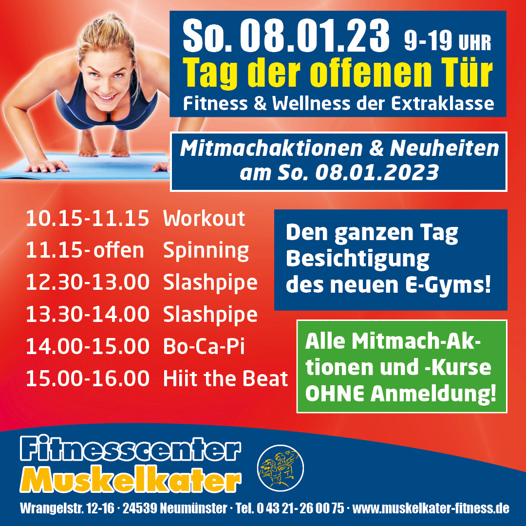 Fitness In Der Nähe Von Mir Die Mitmach-Aktionen und Kurse am Tag der offenen Tür! – muskelkater